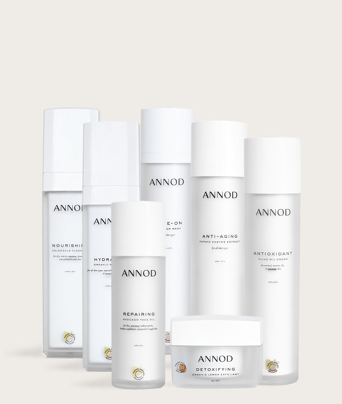 Ageless Club Start up Pack consisting of Annod's Anti Aging Product Range