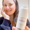 A customer with Annod's Firming Eye and Lip Oil